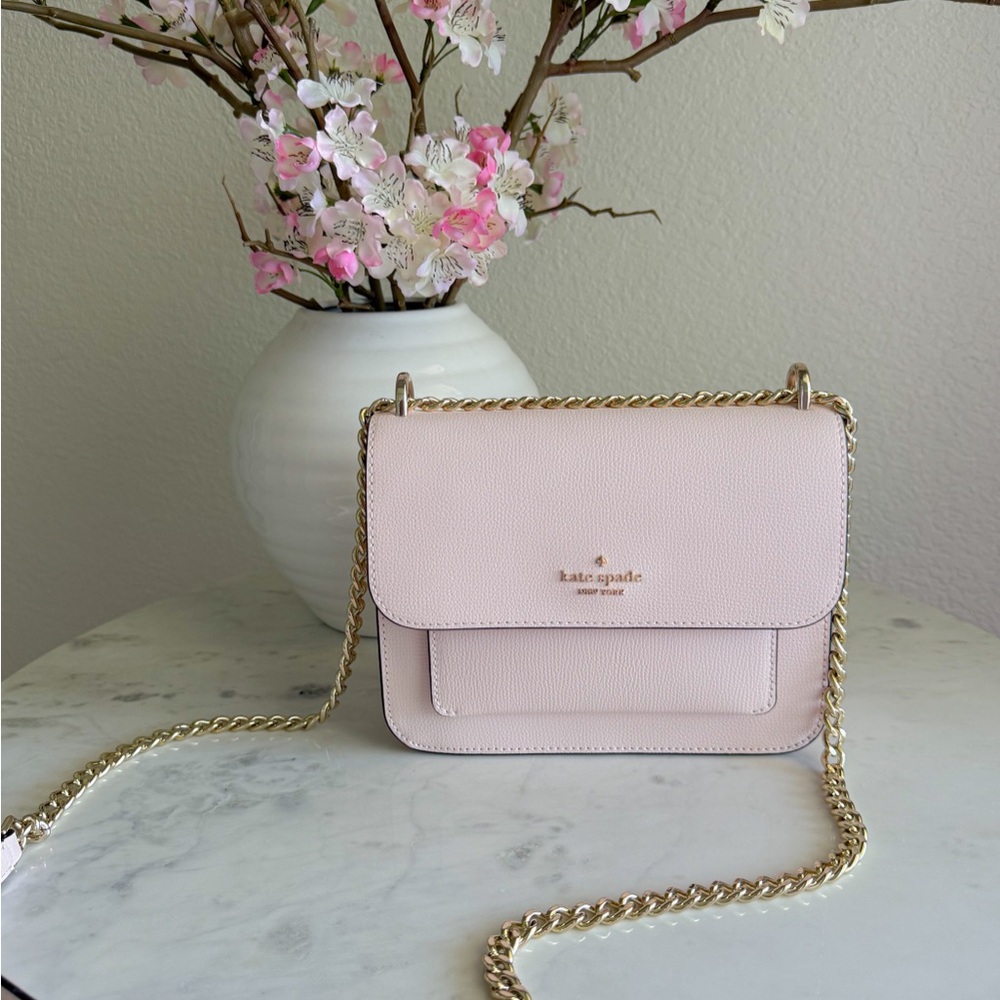 Kate Spade Pink Remi Crossbody Bag with Gold Chain